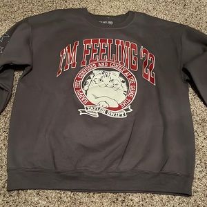 Taylor Swift I’m Feeling ‘22 Meredith Cat Crewneck size Large
